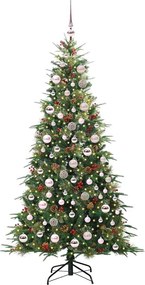 vidaXL Τεχνητό Χριστουγεννιάτικο Δέντρο με Άξονα Πράσινο 180 cm