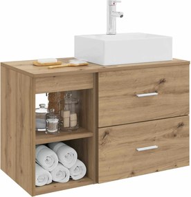 vidaXL Σετ Επίπλων Μπάνιου 2 pcs Artisan Δρυς Επεξεργασμένο Ξύλο