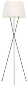 Επιδαπέδιο Φωτιστικό 1xE27  Λινό Αμπαζούρ  Penny Elstead Lighting-FE-PENNY-FL-PN-Νίκελ Ματ FE-PENNY-FL-PN