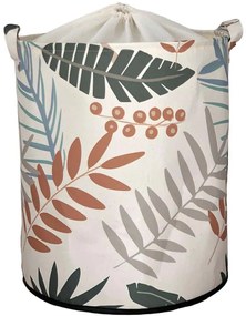 Καλάθι Αποθήκευσης 488PRN1110 37x40cm Multi Aberto Design Polyester,Βαμβάκι
