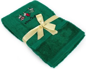 Χριστουγεννιάτικες Πετσέτες (Σετ 2τμχ) Dimcol Christmas Socks Green