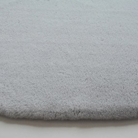 Στρογγυλό Χαλί Γούνινο (Φ160) New Plan Puffy FC6 Light Grey