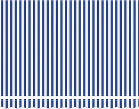 vidaXL Ηλεκτρικό Αναδιπλούμενο Σκίαστρο Μπλε και άσπρο 3 x 2 m