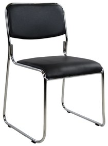 ΚΑΡΕΚΛΑ ΓΡΑΦΕΙΟΥ ΣΥΝΕΡΓΑΣΙΑΣ MABEL HM1019.01 ΜΑΥΡΗ 48,5x51,5x77Yεκ.