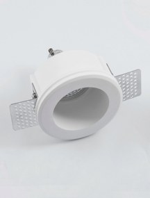 Γύψινο Σποτ Χωνευτό Cosimo Trimless GU10 Κοπή ⌀9,4cm Λευκό