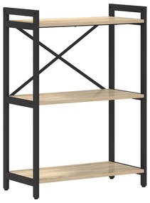 vidaXL Βιβλιοθήκη Sonoma Δρυς 60 x 30 x 83 εκ Επεξεργασμένο ξύλο