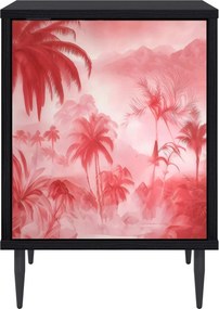 vidaXL Κομοδίνο AACHEN 2 τμχ. Μαύρη Δρυς 36 x 33 x 51 εκ.