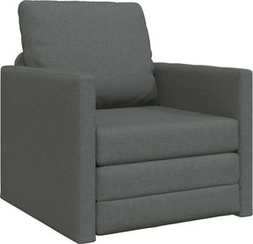 vidaXL Κρεβάτι καναπές 60cm Σκούρο Γκρι ύφασμα