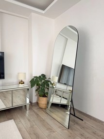 Stewehome Οβάλ επιδαπέδιος καθρέφτης χωρίς πλαίσιο Λευκό 180x70 cm