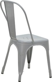 Καρέκλα Utopia pakoworld μέταλλο γκρι 44x44x85εκ