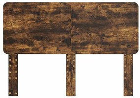 vidaXL Κεφαλάρι Καπνιστό Δρύς 140 cm Επεξεργασμένο ξύλο