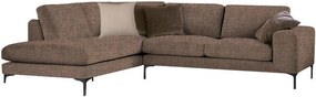 Γωνιακός καναπές Senso-Δεξιά-250φ 180β εκ.-Σοκολατί