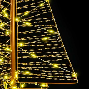 vidaXL Χριστουγεννιάτικο Δέντρο με 100 LED Θερμό λευκό 120 cm PET