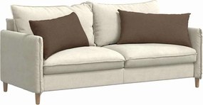 vidaXL Μαξιλάρι Καναπέ 2 pcs Καφέ 80 x 40 cm ύφασμα