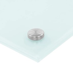 vidaXL Πλάτη Κουζίνας Λευκή 100 x 40 εκ. από Ψημένο Γυαλί