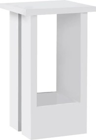 Τραπεζάκι βοηθητικό Tasos Megapap χρώμα λευκό 30x30x50,3εκ.