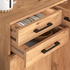 Παπουτσοθήκη - ντουλάπι Polly Megapap χρώμα pine oak 108x35x108εκ.