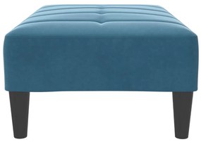 vidaXL Υποπόδιο Μπλε 77x55x31 εκ. Βελούδινο