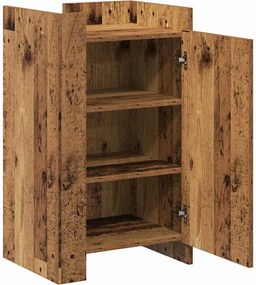 vidaXL Πλαϊνό γραφείο Παλιό ξύλο 45 x 35 x 75 εκ