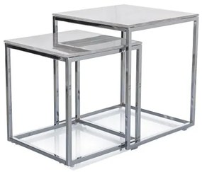 ŁAWA GLORIA II BIAŁY EFEKT MARMURU/CHROM (ZESTAW) DIOMMI-80-3599