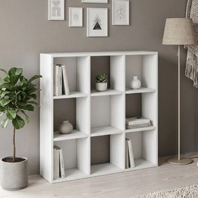 Βιβλιοθήκη Cube Megapap χρώμα λευκό 90x30x90εκ.