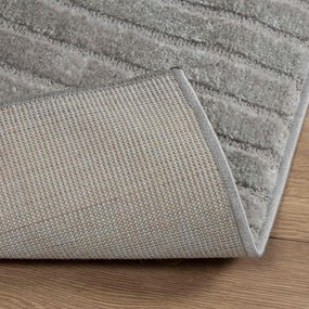 vidaXL Χαλί εσωτερικού χώρου GALATI Γκρι 120 x 120 cm Πολυεστέρας