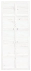 Πόρτα Αχυρώνα Λευκή 90x1,8x214 εκ. από Μασίφ Ξύλο Πεύκου - Λευκό