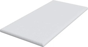 vidaXL Στρώμα επικάλυψης Λευκό 90 x 190 cm Υφασμα Jacquard