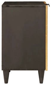 vidaXL Ντουλάπι Μπάνιου με ράφι Μαύρο και Χρυσό 38 x 33 x 58 εκ.
