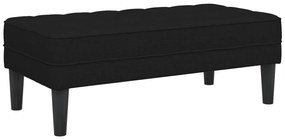 vidaXL Παγκάκι Μαύρο 113x57x39 εκ Υφάσματος