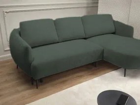 Γωνιακός καναπές Terry Mini-Prasino-Αριστερή