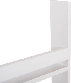 ΡΑΦΙΕΡΑ ΤΟΙΧΟΥ SANI HM18224.01 ΜΕΛΑΜΙΝΗ ΣΕ ΛΕΥΚΟ 60x10x120Υεκ. (4 ΡΑΦΙΑ)