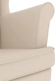 vidaXL Πολυθρόνα Λευκή 74x84x100 cm Λινό