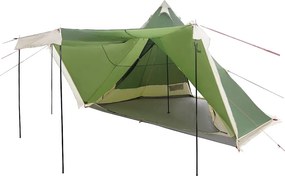 vidaXL Σκηνή Οικογενειακή Tipi 8 Ατόμων Αδιάβροχη Πράσινη