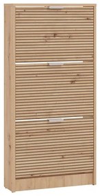 Παπουτσοθήκη Base 13 Artisan Oak με Μαύρες Γραμμές 58x18x119εκ. 58x18x119 εκ.