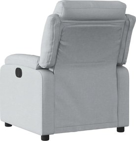vidaXL Πολυθρόνα Ανακλινόμενη Ανοιχτό Γκρι Υφασμάτινη
