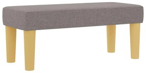 vidaXL Κρεβάτι με ελατήρια με στρώμα Taupe 80 x 200 cm ύφασμα