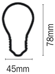 Λαμπτήρας E27 LED Filament G45 5watt Φυσικό Λευκό  (7.27.05.13.2) - 7.27.05.13.2 - 7.27.05.13.2