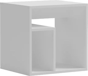 Βοηθητικό τραπέζι Doublo pakoworld λευκό 40x35x40εκ