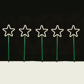 "5 GARDEN STARS", 400 WW LED 8 ΛΕΙΤΟΥΡΓ., ΑΝΤΑΠ. (31VDC) IP44  400X66CM (1m ΑΠΟΣΤ.), 5m. ΚΑΛ. ΤΡΟΦ ACA X084001125