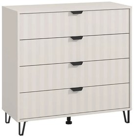 Chest of drawers Brest 4F Cashmere - Cashmere Matt 93x40x90 cm