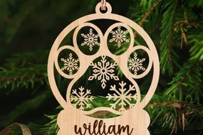 Intra απο ξύλο plywood 3mm-4mm πάχος Χριστουγεννιάτικο Στολίδι Δίασταση 8x8 cm INTRAFABR-76695155