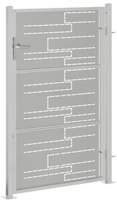 vidaXL Πόρτα Περίφραξης Κήπου 100 x 150 εκ. από Ανοξείδωτο Ατσάλι