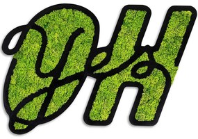 Διακοσμητικό Τοίχου Oh Yes Με Βρύο 931NTR1130 76x51,3cm Green-Black Wallity Mdf