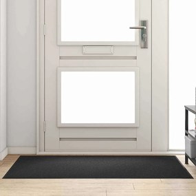 vidaXL Μαύρο Ορθογώνιο Πατάκι Πόρτας 90x150 εκ