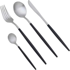 Σετ Μαχαιροπίρουνα Senso Inox Matte Μαυρο – Cryspo Trio - 24τμχ
