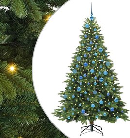 vidaXL Τεχνητό Χριστουγεννιάτικο Δέντρο Πράσινο 180 cm ΠΕ και PVC