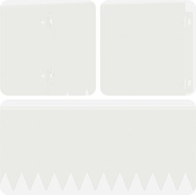 vidaXL Περίγραμμα γκαζόν 10 τμχ. 103 x 20 εκ Ατσάλι Λευκό