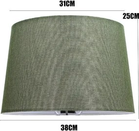 Stewehome Πράσινο Καπέλο Λάμπας Για Δάπεδο 38x25 cm