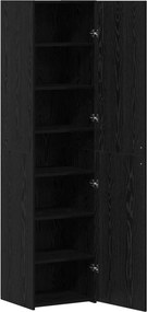 vidaXL Highboard Μαύρη Οξυά 45 x 42,5 x 185 εκ.